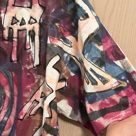 Abstract Patterned Maxi Dress - Picture 4 of 12